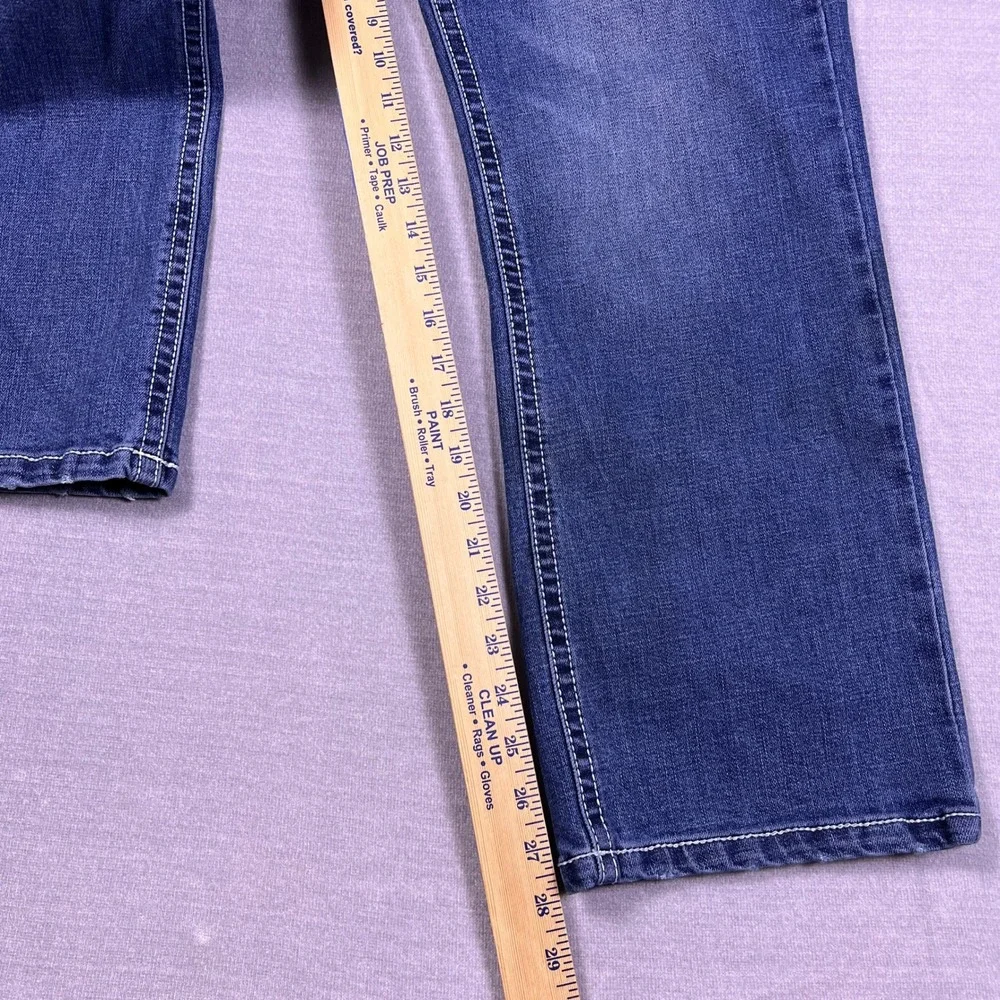 TK Axel Men Slim Boot Cut Jeans Blue‎ Denim Size 34x30 Stretch RN138823